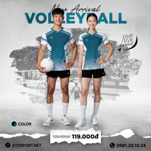 Đồ Thể Thao Bóng Chuyền Thiết Kế Mã BCX-26 Màu Xanh Lý