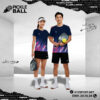 Bộ Trang Phục Pickleball Nam Nữ Màu Tím Than PKX-35