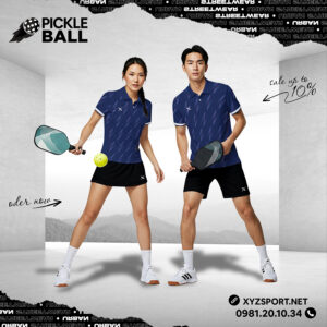 Áo Polo Đồng Phục Pickleball Nam Nữ Màu Tím Than PKX-14