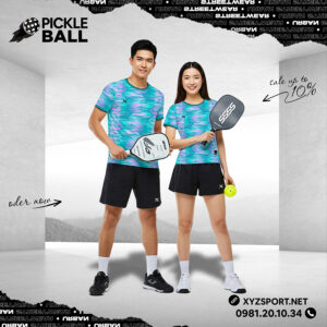Áo Thể Thao Pickleball PKX-25 Màu Xanh Ngọc Pha Tím – Thiết Kế Năng Động, Chất Liệu Thoáng Mát