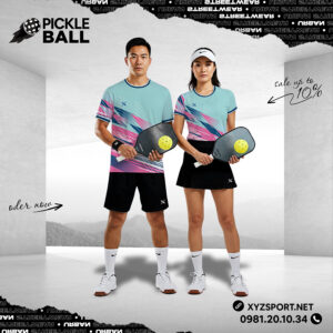 Áo Thể Thao Pickleball Năng Động Màu Xanh Ngọc Mã PKX-56