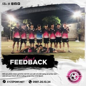 Feedback Áo Đội Bóng Thiết Kế Gradient Đen Hồng - Tùy Chỉnh Cá Nhân Hóa