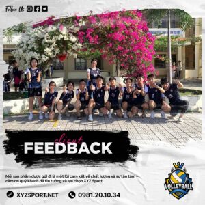Hình Ảnh Feedback Quần Áo Bóng Chuyền Màu Tím Than Đặt May Tại Xyz Sport
