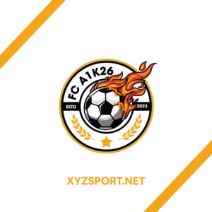 Logo FC A1K26 - Phiên bản vàng đen tiếp lửa đam mê