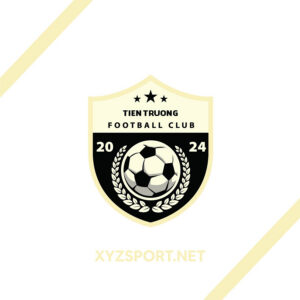 Logo Tien Truong Football Club – Đen Phối Vàng Kem