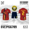 Áo Đấu Golden Boys FC Màu Đỏ Đô Cao Cấp