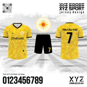 Bộ Quần Áo Thể Thao XYZ Sport - Vàng Tươi Năng Động