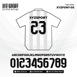 Mã Font XYZFONT-05 Mạnh Mẽ,Phong Cách