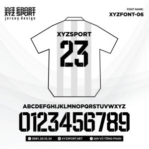 Mẫu Font XYZFONT-06 Chất Lượng