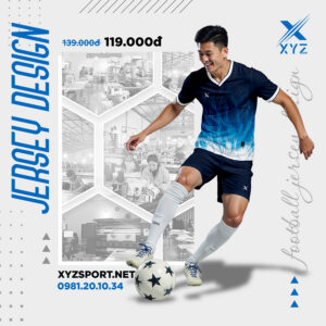 Áo Bóng Đá Nam XYZ Sport Màu Tím Than Năng Động