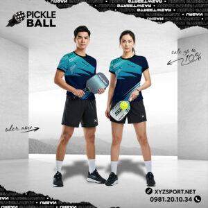 Áo Pickleball Unisex PKX-09 Màu Tím Than – Năng Động Và Thoáng Mát