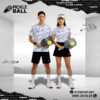 Áo Pickleball Trắng Tím Mã PKX-05 – Thiết Kế Unisex Không Logo