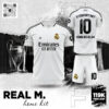 Mẫu Áo Đá Banh Real Madrid Sân Nhà Màu Trắng