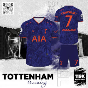 Áo Đấu Tập Tottenham Màu Tím – Tỏa Sáng Phong Cách Thể Thao Đường Phố