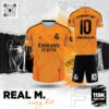 Áo Bóng Đá Real Madrid Away Màu Cam Năng Động