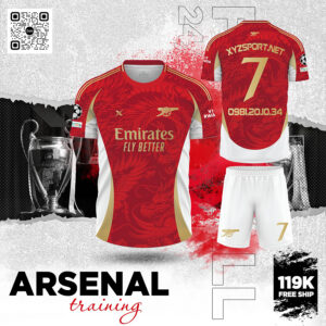 Áo Tập Arsenal Màu Đỏ – Thể Thao Và Đẳng Cấp