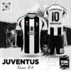 Bộ Quần Áo Bóng Đá Juventus Sân Nhà Màu Đen Trắng Sang Trọng