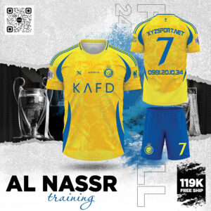 Bộ Đồ Thể Thao AL NASSR Training - Màu Vàng Năng Động