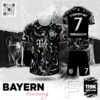 Áo Đấu Bayern Training Đen Neon Năng Động