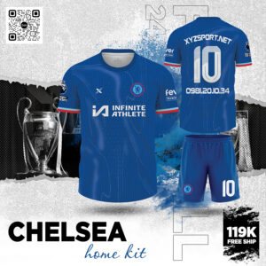 Chelsea Home Kit 2024 Màu Xanh Bích Truyền Thống