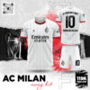 Áo Đấu AC Milan Sân Khách 2024 – Trắng Đỏ Đen Thể Thao Hiện Đại