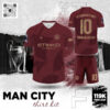 Bộ Đồ Áo Đấu Man City Third Kit 2025 - Màu Đỏ Đô Sang Trọng
