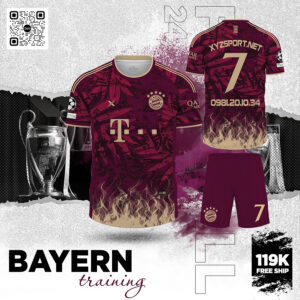 Áo Training Bayern Màu Đỏ Đô - Đẳng Cấp Và Máu Lửa