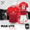 Manchester United Home Kit Màu Đỏ Tuyền Thống Mạnh Mẽ