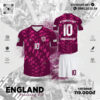 Áo Đấu ENGLAND Training Kit Màu Tím Đỏ Đô | Công Nghệ Thể Thao Đỉnh Cao