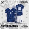 Bộ Đồ Thể Thao Netherlands Training Kit Màu Tím Than - Phong Cách Mạnh Mẽ Chuẩn Team Hà Lan