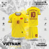 Vietnam Training Kit Màu Vàng Tươi Nhiệt Huyết
