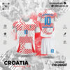 Croatia Training Kit Màu Trắng - Áo Tập Luyện Cực Đẹp Cho Fan Bóng Đá