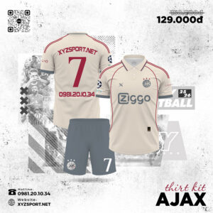 Third Kit AJAX 25/26 - Phiên bản Màu Kem Sang Trọng