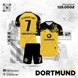 Áo Bóng Đá Dortmund Màu Vàng Home Kit 25/26