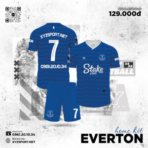 Everton Home Kit 25/26 Màu Xanh Bích Năng Động