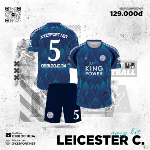Áo Đấu Leicester City Away 2025/26 Màu Tím Than