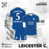 Áo Bóng Đá CLB Leicester City Sân Nhà 2025/2026 Màu Xanh Bích