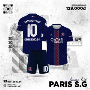 Paris S.G Home Kit Màu Tím Than