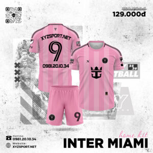 Áo Bóng Đá Inter Miami Sân Nhà 2025 Màu Hồng