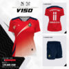 Áo Thi Đấu Bóng Chuyền V150 Màu Đỏ Năng Động