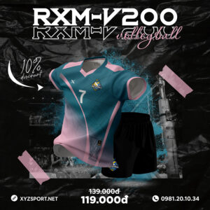Áo Thể Thao RXM-V200 Màu Xanh Atletico – Năng Động Và Cuốn Hút