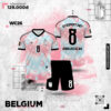 Quần Áo Bóng Đá Thiết Kế Màu Hồng Pastel  Belgica 2026-27 Away