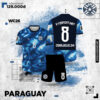 Đồng Phục Bóng Đá Paraguay 2026 Away Màu Tím Than – Năng Động, Cá Tính Và Tiện Dụng