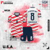 Áo Đấu Bóng Đá USA World Cup 2026 Màu Đỏ Nổi Bật