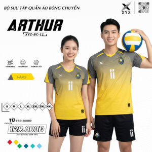 Thiết Kế Áo Bóng Chuyền XYZ BC-11 Màu Vàng – Năng Động Và Thoáng Mát
