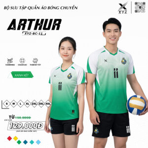 Quần Áo Bóng Chuyền XYZ BC-11 Màu Xanh Két Năng Động