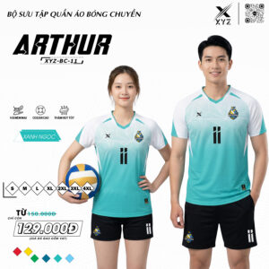 Quần Áo bóng chuyền XYZ BC-11Màu Xanh Ngọc – Năng Động, Thoáng Mát, Chuyên Nghiệp