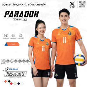 Áo Bóng Chuyền XYZ BC-16 Màu Cam Năng Động, Vượt Trội Trên Sân Đấu