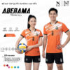Thiết Kế Áo Bóng Chuyền Aberama XYZ-BC-17 Màu Cam - Năng Động, Cá Tính Cho Đội Bóng