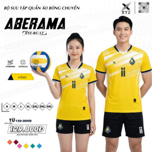 Quần Áo Bóng Chuyền XYZ BC-17 Màu Vàng Năng Động, Thoáng Khí